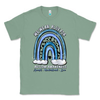 Sage we wear blue for autism awareness accept understan Classic Tee - Artiststas
