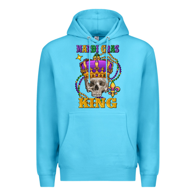 Skull Mardi Gras King Premium Hoodie by FaDigitalArtStudio | Teevron