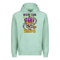 Seafoam Skull Mardi Gras king Premium Hoodie - FaDigitalArtStudio
