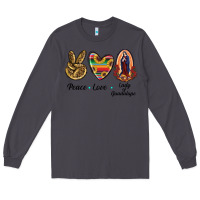 Smoke Peace Love Lady Of Guadalupe Long Sleeve Tee - RanaPortraitStore