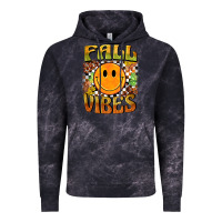 Cloud Black fall vibes smiley face Vintage Hoodie - BarkalooDesign