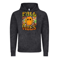 Vintage Black fall vibes smiley face Vintage Hoodie - BarkalooDesign