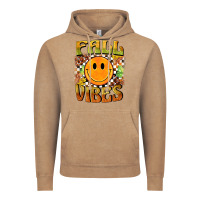 Vintage Coffee fall vibes smiley face Vintage Hoodie - BarkalooDesign
