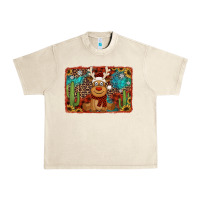 Sandshell western christmas reindeer with background Urban Heavy Tee - Jasminsmagicworld