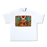 White western christmas reindeer with background Urban Heavy Tee - Jasminsmagicworld