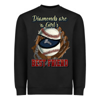 Black Diamonds are a girl's best friend Baseball Heavyweight Sweatshirt - HowdyJamesFarm