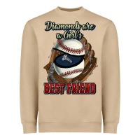 Mushroom Diamonds are a girl's best friend Baseball Heavyweight Sweatshirt - HowdyJamesFarm