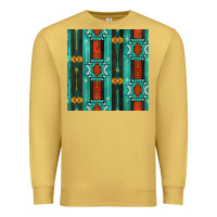Antique Gold native american aztec seamless pattern 5 Premium Sweatshirt - BundleAndBundleShop