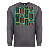 Charcoal Heather native american aztec seamless pattern 5 Premium Sweatshirt - BundleAndBundleShop