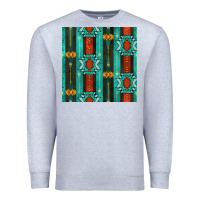 Heather Grey native american aztec seamless pattern 5 Premium Sweatshirt - BundleAndBundleShop