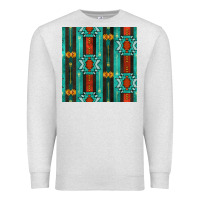 Oatmeal Heather native american aztec seamless pattern 5 Premium Sweatshirt - BundleAndBundleShop