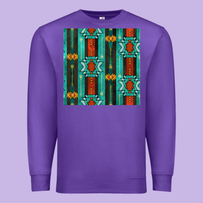 Native American Aztec Seamless Pattern 5 Premium Sweatshirt Designed By Bundleandbundleshop