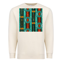 Sandshell native american aztec seamless pattern 5 Premium Sweatshirt - BundleAndBundleShop