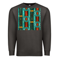 Smoke native american aztec seamless pattern 5 Premium Sweatshirt - BundleAndBundleShop