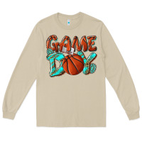 Mushroom Game day leopard basketball Long Sleeve Tee - NancyCooperArtShop