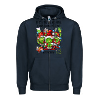 Navy its fine were fine everything is fine cnacrew Zipper Hoodie - FaDigitalArtStudio