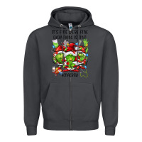 Smoke its fine were fine everything is fine cnacrew Zipper Hoodie - FaDigitalArtStudio