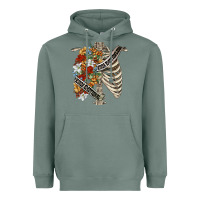 Sage kinda emotionless kinda emotional skeleton chest Heavyweight Hoodie - FaDigitalArtStudio