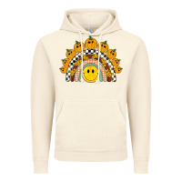 Vintage Artic fall smiley face groovy rainbow Vintage Hoodie - BarkalooDesign