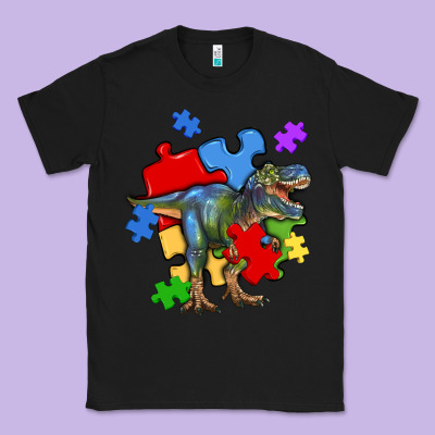 Autism T Rex Classic Tee Designed By Artiststas