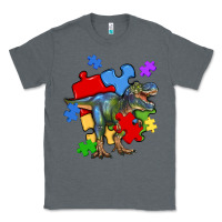 Charcoal Heather autism t rex Classic Tee - Artiststas