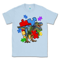 Dusty Blue autism t rex Classic Tee - Artiststas