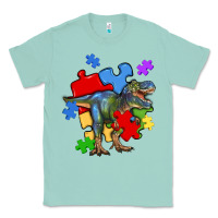 Seafoam autism t rex Classic Tee - Artiststas