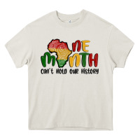 Cream one month cant hold our history Heavy Core Tee - MaliasSmallBusiness