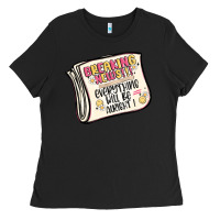 Black breaking news everything will be alright Ladies Tee - MaliasSmallBusiness