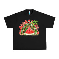 Black watermelon slice  rainbow Urban Heavy Tee - BarkalooDesign