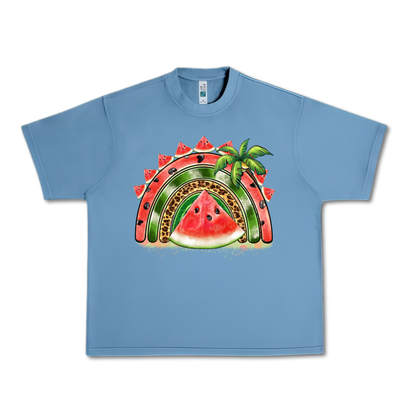 Watermelon Slice  Rainbow Urban Heavy Tee by BarkalooDesign | Teevron