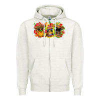 Oatmeal Heather Cinco de mayo gnomies Zipper Hoodie - FaDigitalArtStudio