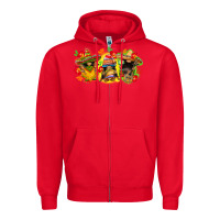 Red Cinco de mayo gnomies Zipper Hoodie - FaDigitalArtStudio