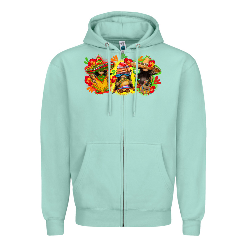 Cinco De Mayo Gnomies Zipper Hoodie by FaDigitalArtStudio | Teevron
