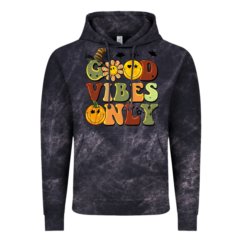 Halloween Good Vibes Only Vintage Hoodie by BarkalooDesign | Teevron