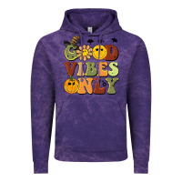 Cloud Purple halloween good vibes only Vintage Hoodie - BarkalooDesign