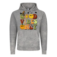 Cloud Rock halloween good vibes only Vintage Hoodie - BarkalooDesign