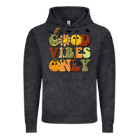 Vintage Black halloween good vibes only Vintage Hoodie - BarkalooDesign