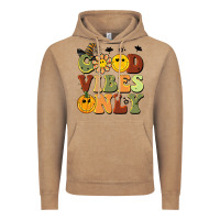 Vintage Coffee halloween good vibes only Vintage Hoodie - BarkalooDesign
