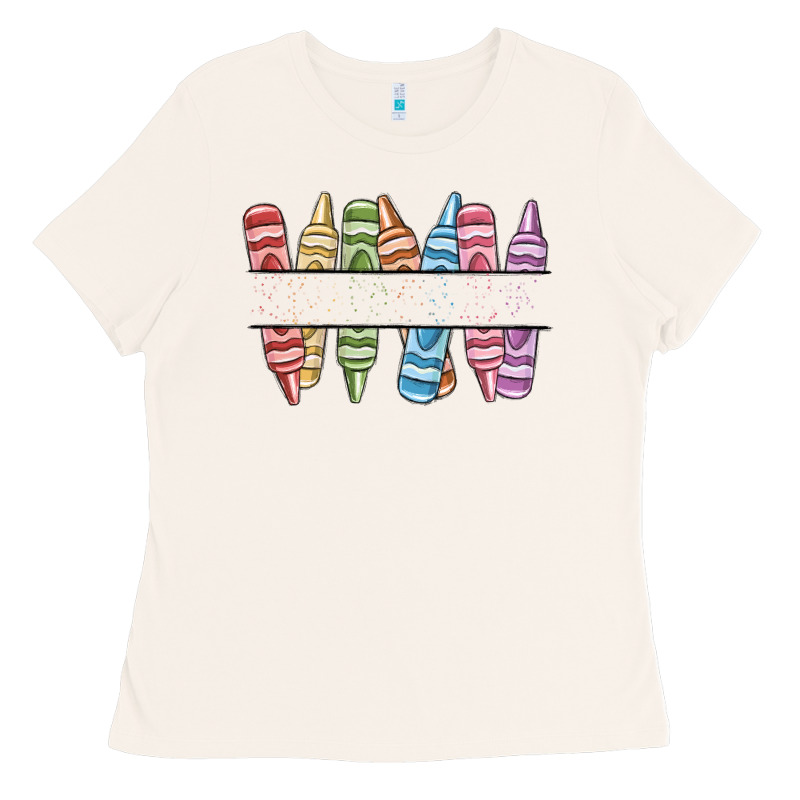 Custom Crayons Ladies Tee by MaliasSmallBusiness | Teevron