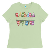 Matcha custom crayons Ladies Tee - MaliasSmallBusiness