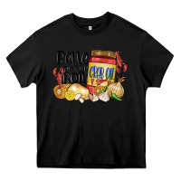 Black belle of the boil crab oil Heavy Core Tee - MaliasSmallBusiness
