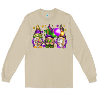 Mushroom Mardi Gras gnomes Long Sleeve Tee - NancyCooperArtShop