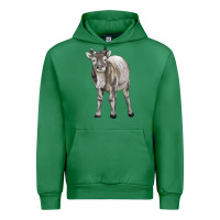 Emerald reindeer fawn deer Urban Hoodie - LillyAllenDesigns