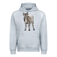 Heather Grey reindeer fawn deer Urban Hoodie - LillyAllenDesigns