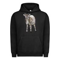 Pigment Black reindeer fawn deer Urban Hoodie - LillyAllenDesigns