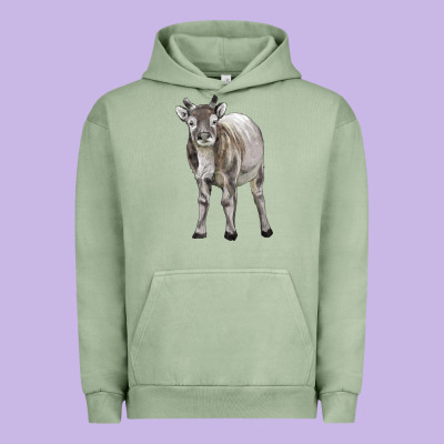 Reindeer Fawn Deer Urban Hoodie Designed By Lillyallendesigns