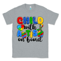 Heather Grey child with autism on board Classic Tee - Artiststas