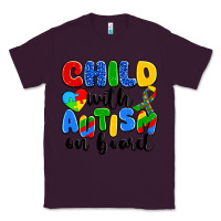 Plum child with autism on board Classic Tee - Artiststas