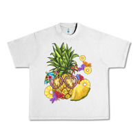 Lunar Rock pineapple enjoying Urban Heavy Tee - BarkalooDesign
